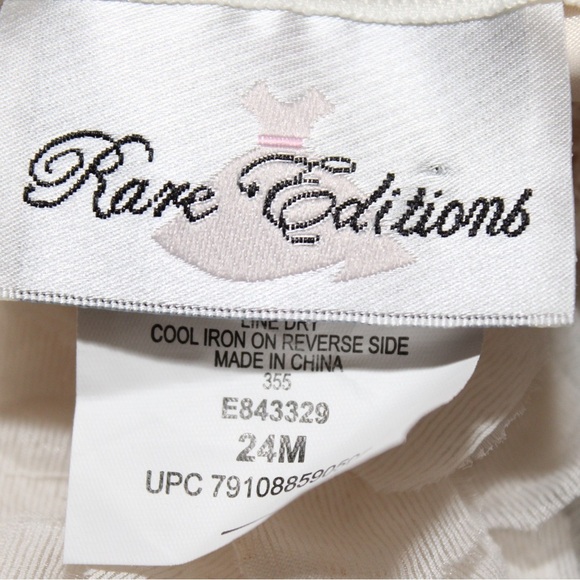 Rare Editions Toddler Girl Dress 24 Month Lace Sequin Ivory Party Dress - Picture 4 of 5